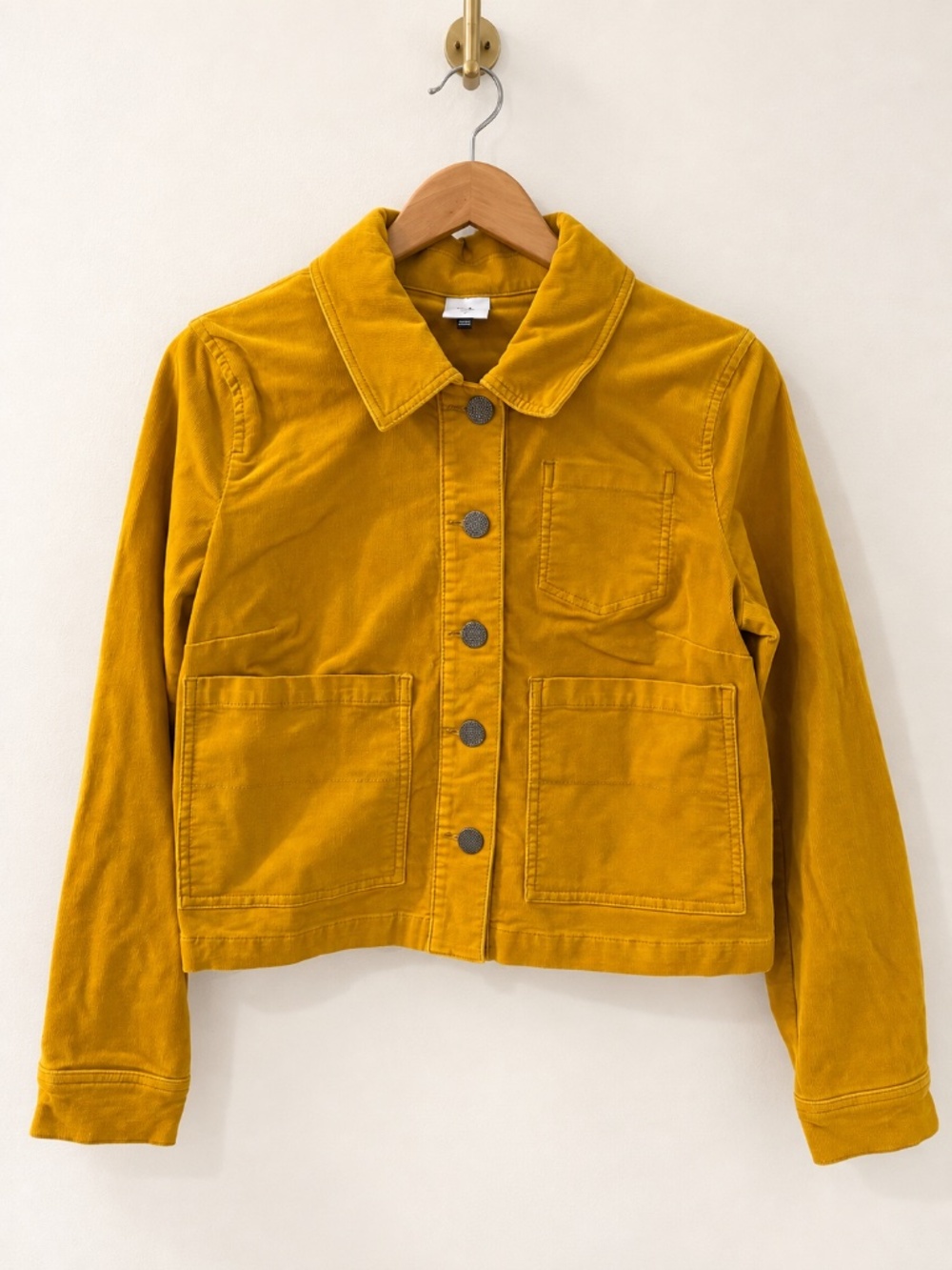 CAbi Style 3909 Citizen Jacket iMarigold Mustard Yellow Micro-Corduroy Size S